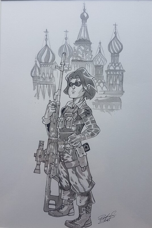 Radja Sauperamaniane, James BUCHANAN BARNES AKA THE WINTER SOLDIER - Original Illustration