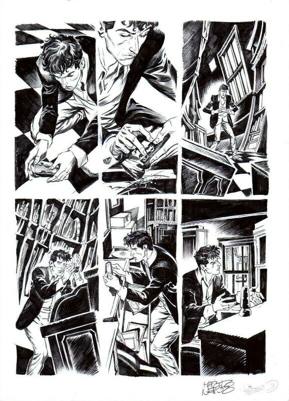 Paolo Martinello, Paola Barbato, Dylan Dog 392  Il Primordio p21 - Planche originale