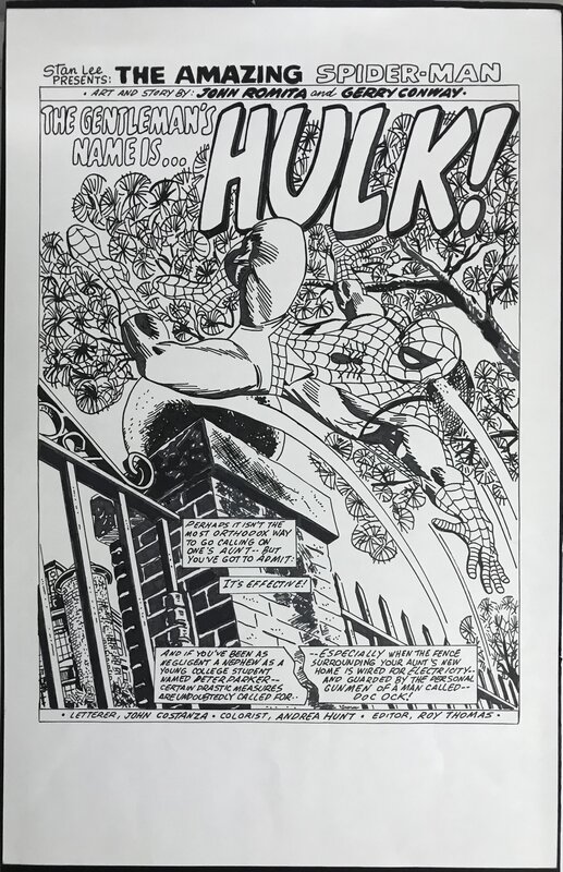 En vente - Larry Jones, Spider-Man Original Illustration - Illustration originale