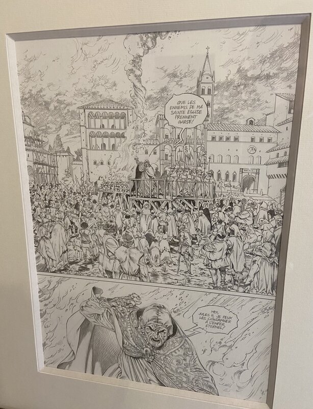 Théo, Le pape terrible, dernière page du tome 1 - Planche originale