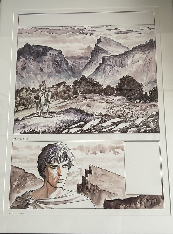 Milo Manara, La métamorphose de Lucius page 1 - Planche originale