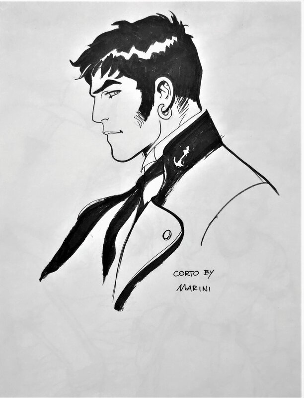 Corto Maltese par Enrico Marini - Illustration originale