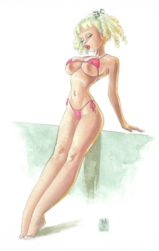 Pin Up by Jean-Baptiste Andréae - Original Illustration
