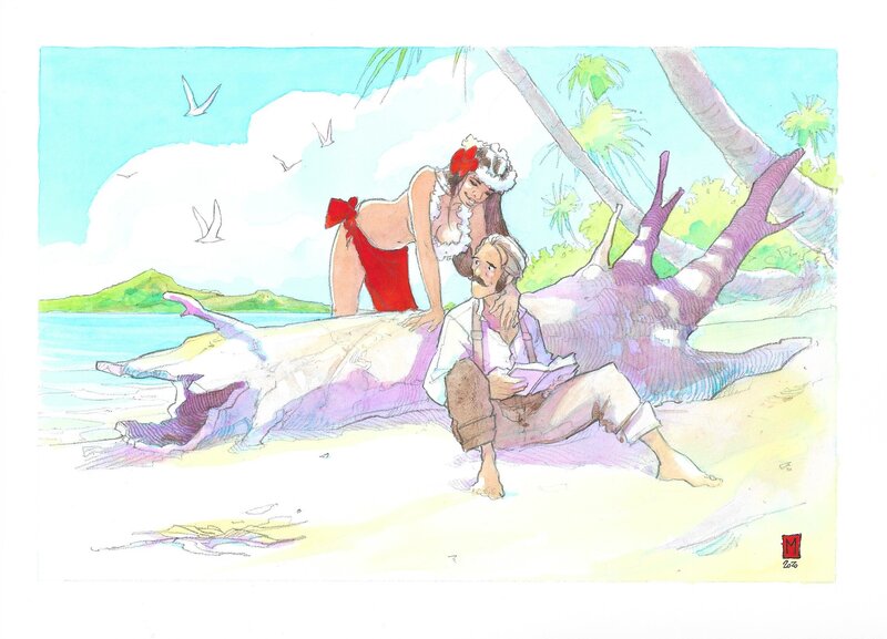 Papeete, 1914 par Sébastien Morice - Illustration originale