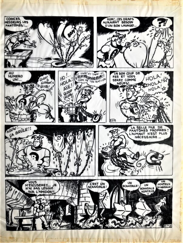 Pierre Dupuis, Albert Uderzo, Belloy - l'homme qui avait peur de son ombre pl 14 - Comic Strip