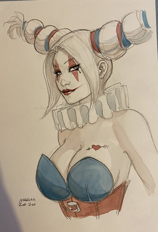 Harley quinn Marini - Illustration originale