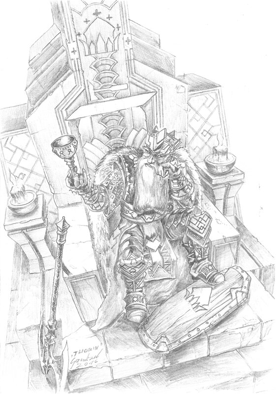 Thorin Oakenshield by Mariusz Gandzel - Sketch