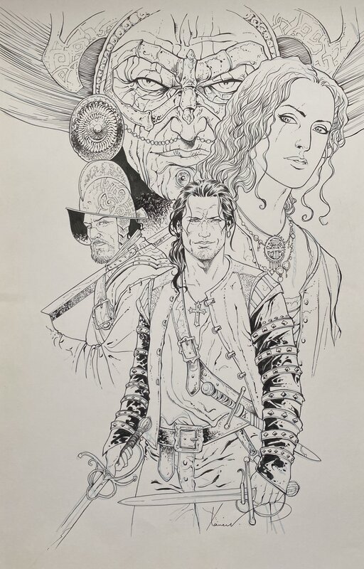 Conquistador by Philippe Xavier - Original Illustration