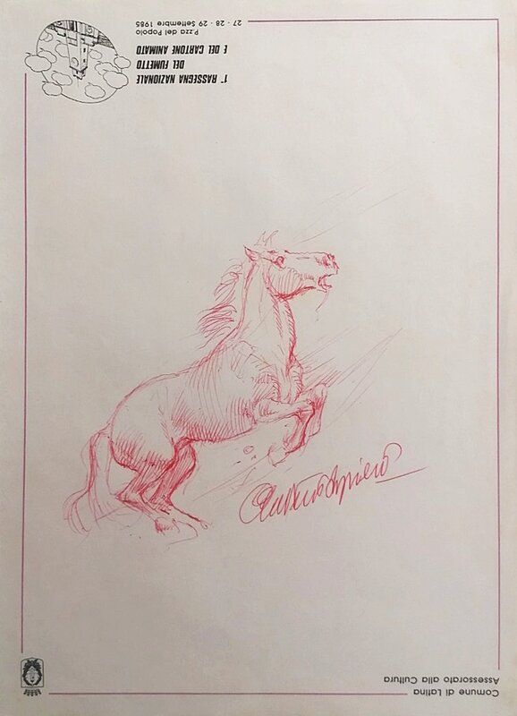 Far west by Paolo Eleuteri Serpieri - Sketch