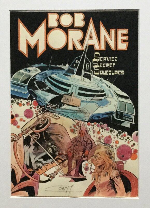 Coria, Henri Vernes, Couverture alternative Bob Morane T31 Service Secret Soucoupes - Original Cover