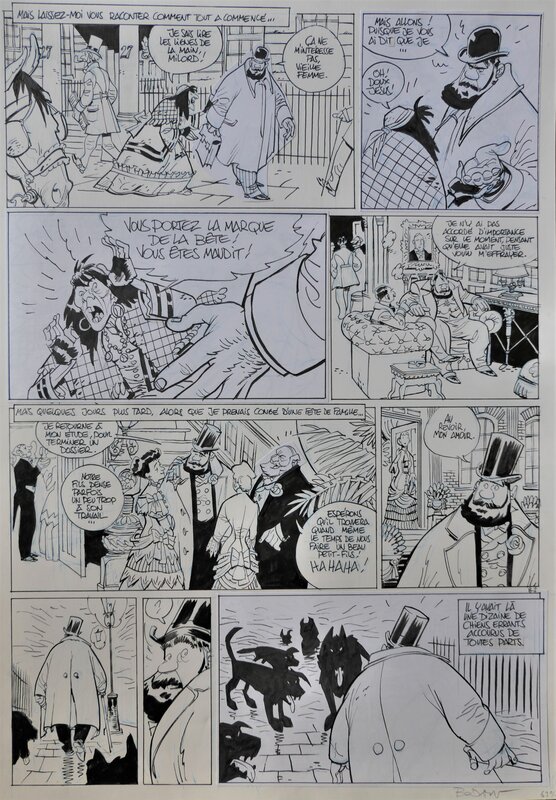 Denis Bodart, Fabien Vehlmann, Green Manor 2 (2005) - Planche originale