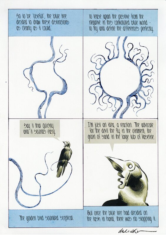 Dave McKean, Blue Tree Comic Page 3 - Comic Strip