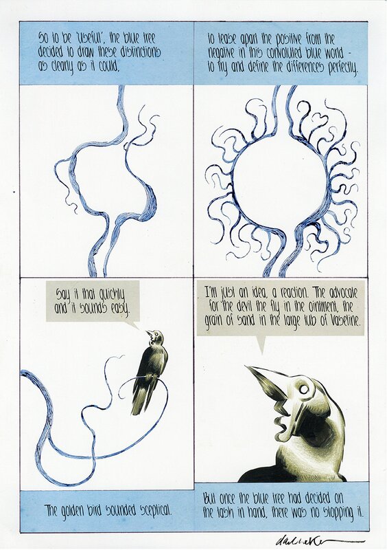 Dave McKean, Blue Tree Comic Page 3 - Planche originale