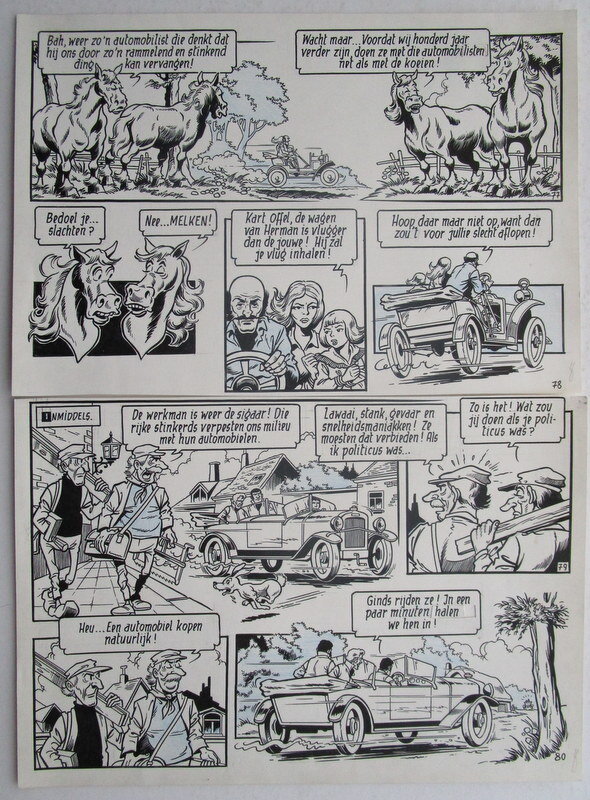 Willy Vandersteen, Robert et Bertrand - La capuche écarlate - Comic Strip