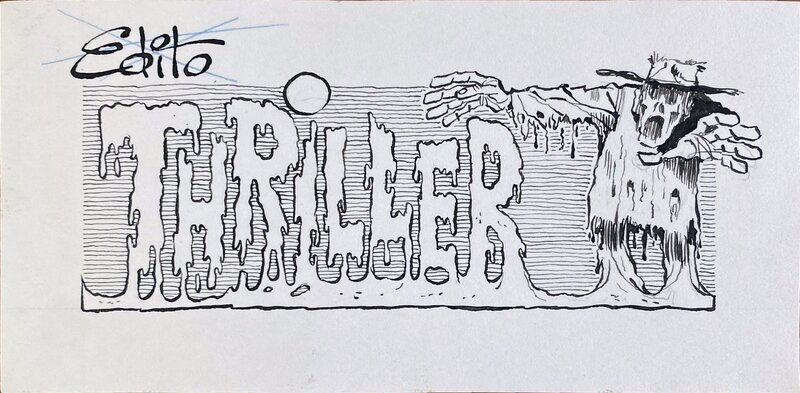 Edito Thriller by Marcel Gotlib - Original Illustration
