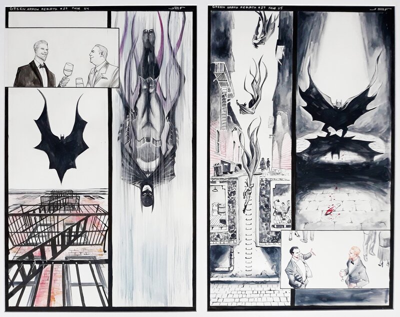 Juan E. Ferreyra, Benjamin Percy, Green Arrow: Rebirth (Batman) - Planche originale