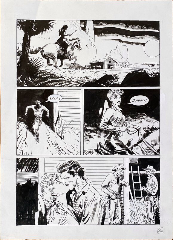 Tex Willer par Jordi Bernet - Planche originale