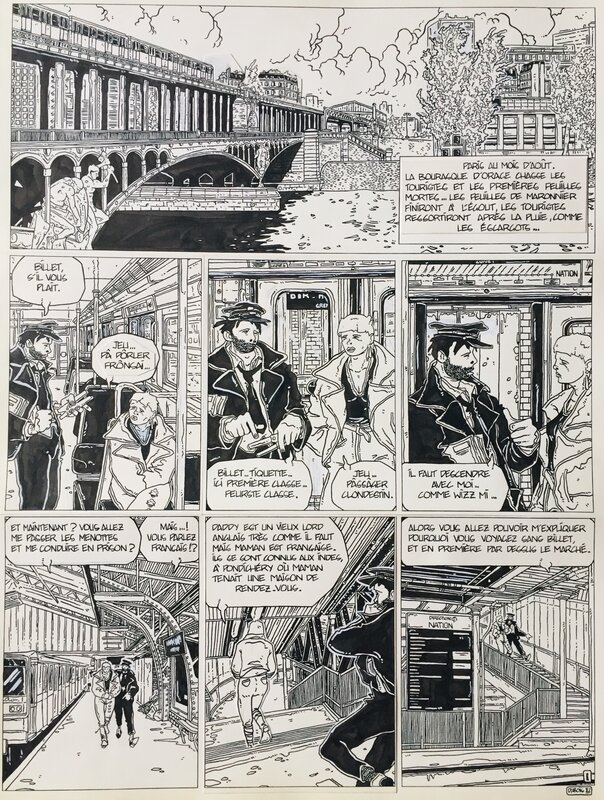 Dubois, L'angelot du Quinzième, planche n°1, 1982. - Comic Strip