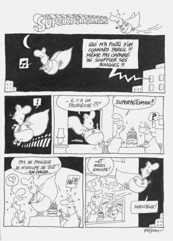 Superpetoman par Bélom - Planche originale