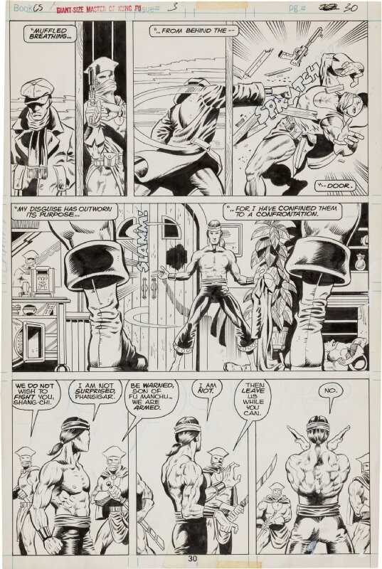 Paul Gulacy, Vince Colletta, Giant-Size Master of Kung-Fu 3 Page 30 - Comic Strip