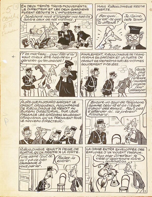René Pellos, Les Pieds-nickelés s'évadent - Comic Strip
