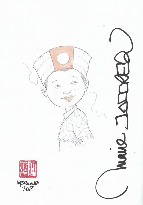 Marie Jaffredo, Dédicace sur l'album Yuan - Sketch