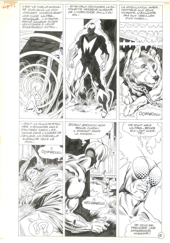 Jean-Yves Mitton, Mikros & ses ultra-sons - Titans Numéro 69 - Planche originale