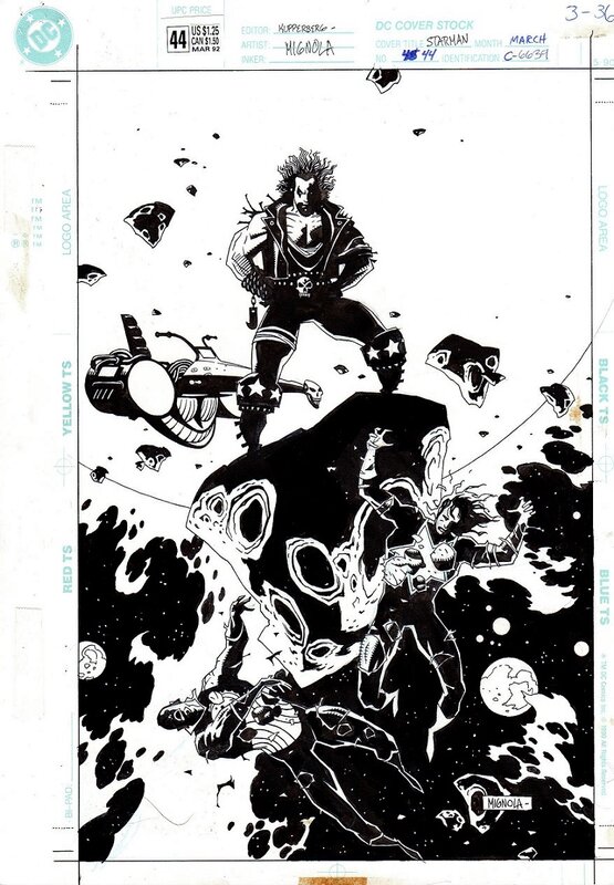 Couverture Starman 44 de Mike Mignola. - Original Cover