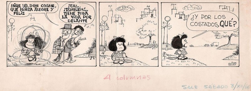 Mafalda par Quino - Planche originale