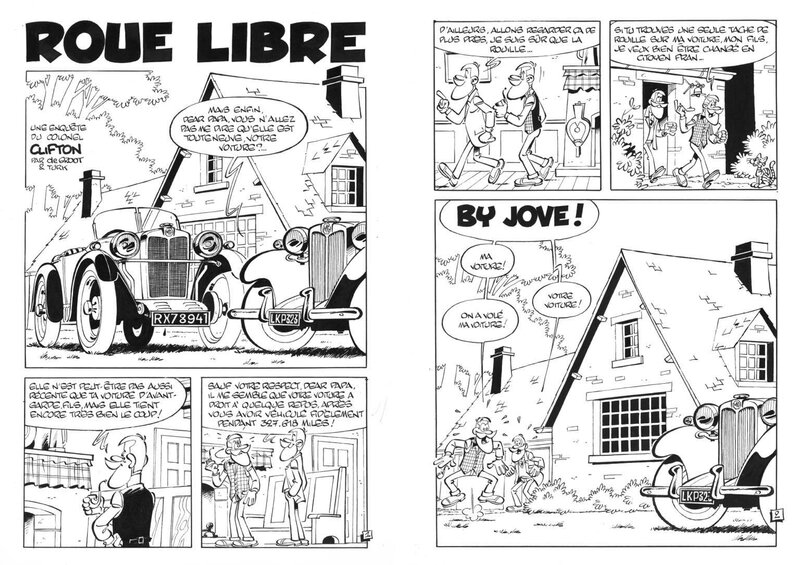 Turk, Bob De Groot, Clifton, Roue Libre. - Comic Strip
