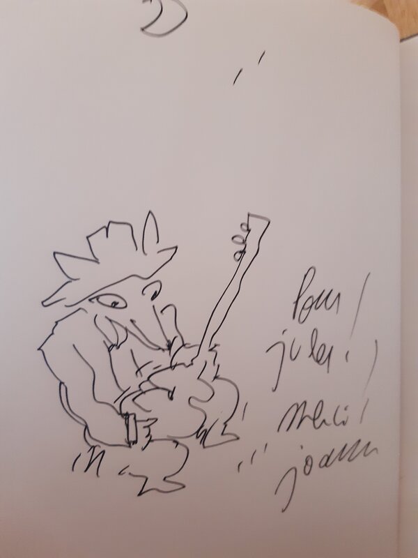 Jeangot Renard - Joann Sfar (scénario) - dédicace - Sketch