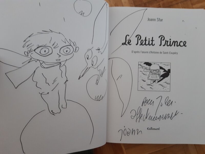 Joann Sfar - Le Petit Prince - dédicace - Sketch