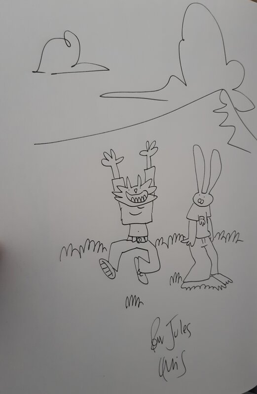 Lewis Trondheim - Lapinot - Sketch
