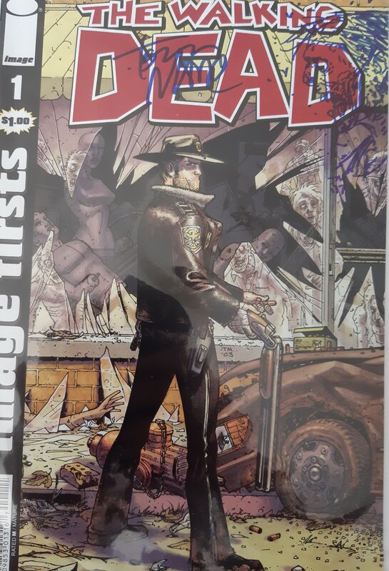 Tony Moore, Walkind Dead - sketch and signature - Sketch