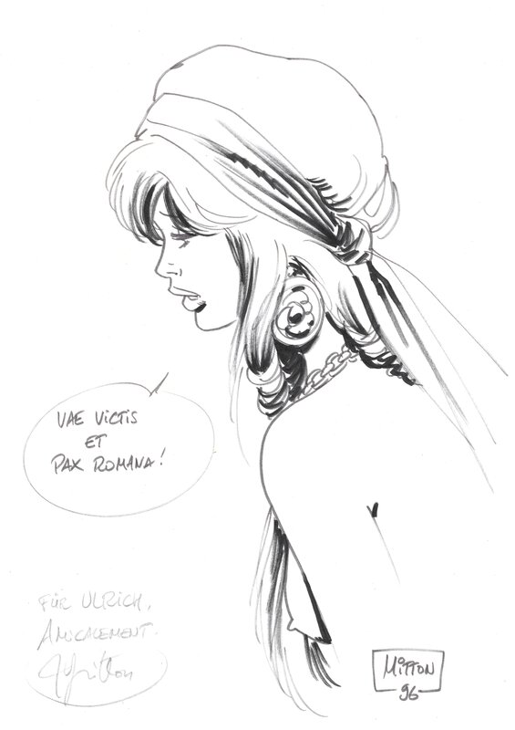 Amber (Vae Victis) by Jean-Yves Mitton - Sketch