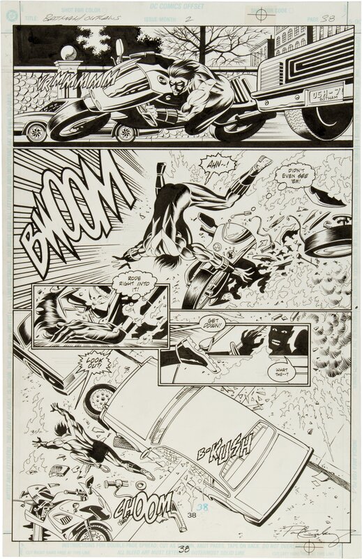 Paul Gulacy, Charles Yoakum, Batman/Outlaws 2 Page 38 - Comic Strip