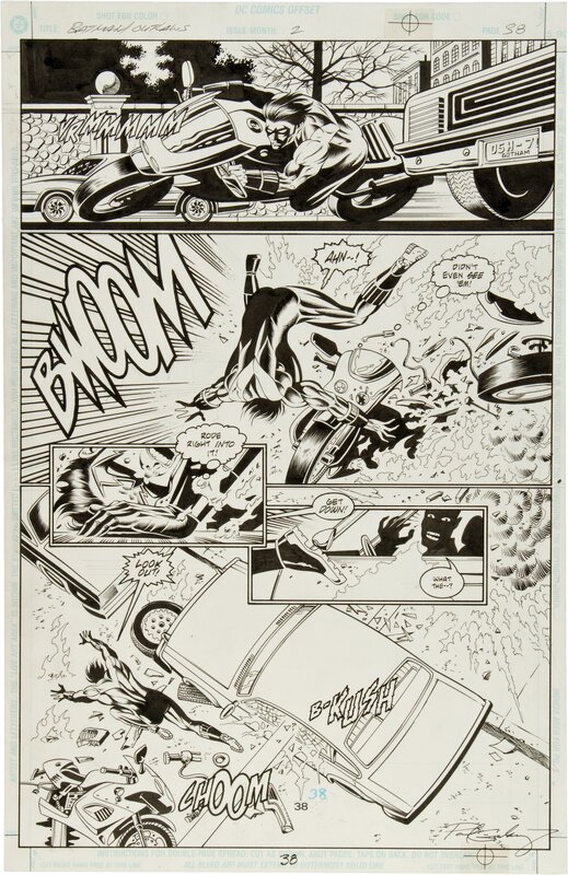 Paul Gulacy, Charles Yoakum, Batman/Outlaws 2 Page 38 - Planche originale