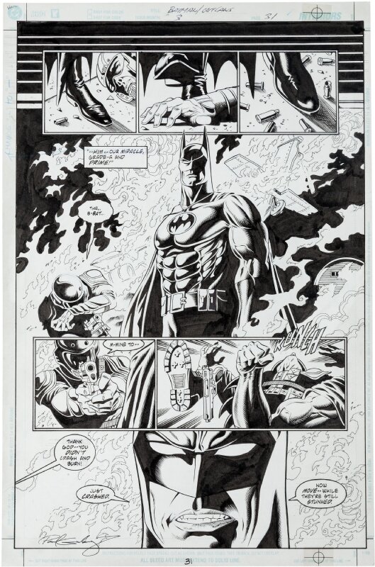 Paul Gulacy, Charles Yoakum, Batman/Outlaws 3 Page 31 - Planche originale