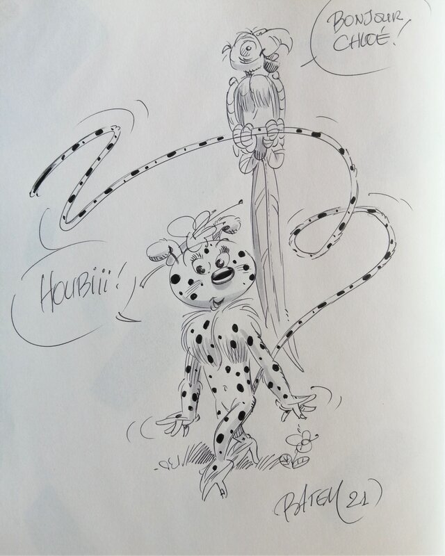 Batem, Marsupilami T.33 Supermarsu - Sketch