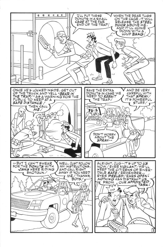 Jack Morelli, Pat Kennedy, Tim Kennedy, Bob Smith, World of Archie Double Digest #96 : Shut Yer Trap! (Or .. Do-Nut Enter!) page 2 - Comic Strip