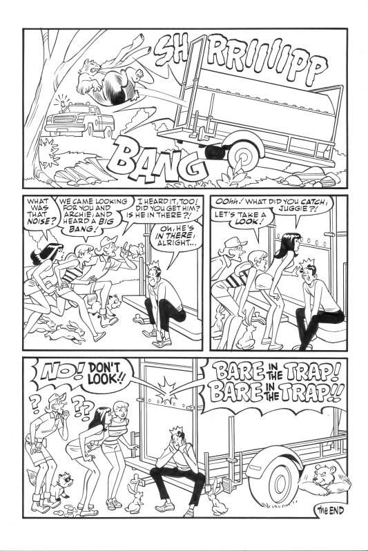 Jack Morelli, Bob Smith, Pat Kennedy, Tim Kennedy, World of Archie Double Digest #96 : Shut Yer Trap! (Or .. Do-Nut Enter!) page 5 - Planche originale