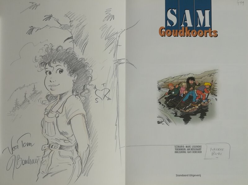 Sam - Goudkoorts par Jan Bosschaert - Dédicace