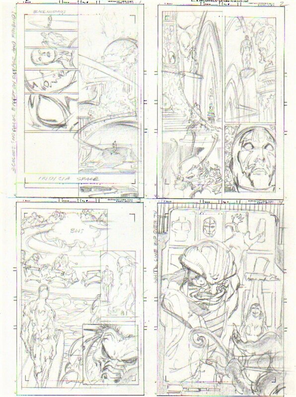Silver Surfer - Tom Grindberg Prelim 4 pages - Original art