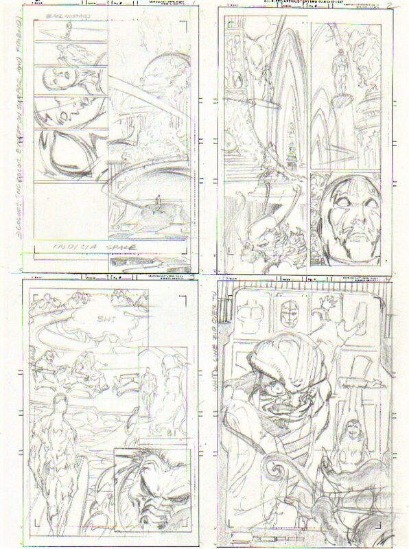 Silver Surfer - Tom Grindberg Prelim 4 pages - Original art