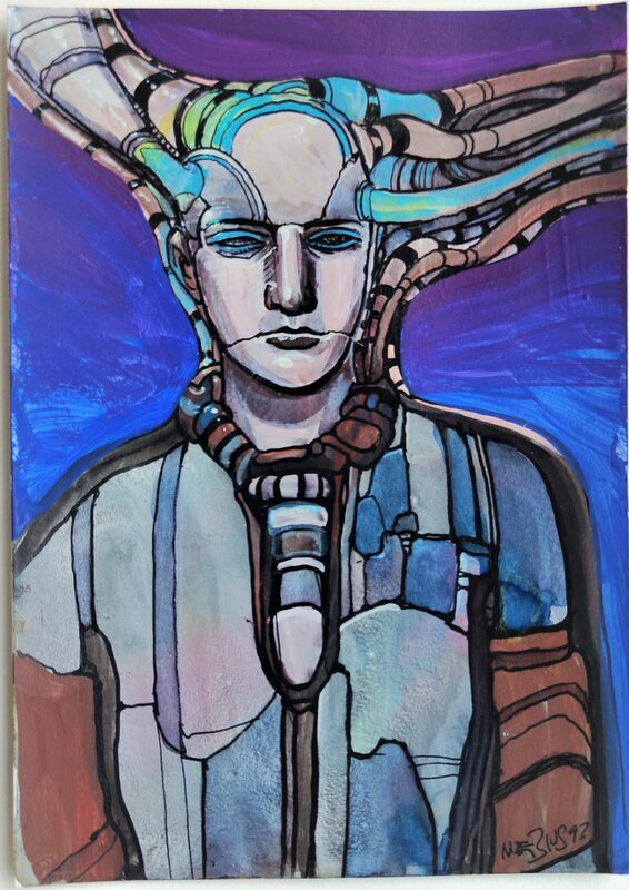Moebius couverture fusion - Original Illustration