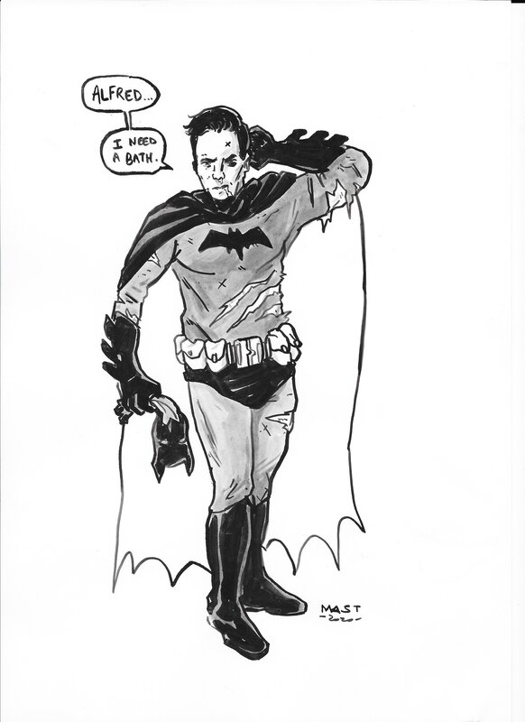 Batman par Mast - Dédicace