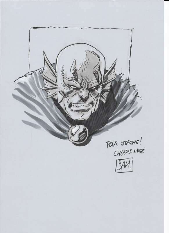 Etrigan par Daniel Sampere - Dédicace