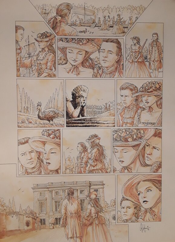 En vente - Versailles T1 par Eric Liberge - Planche originale