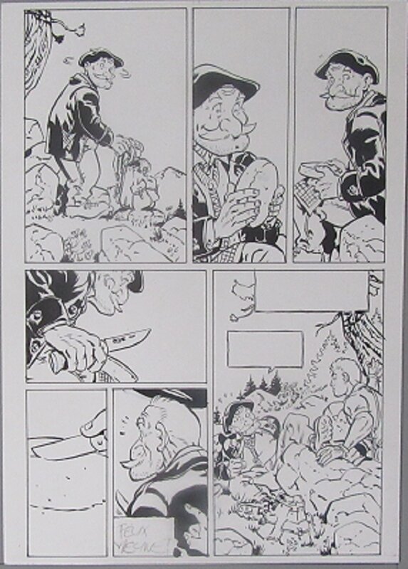 En vente - Félix Meynet, Le reblochon qui tue - Planche originale