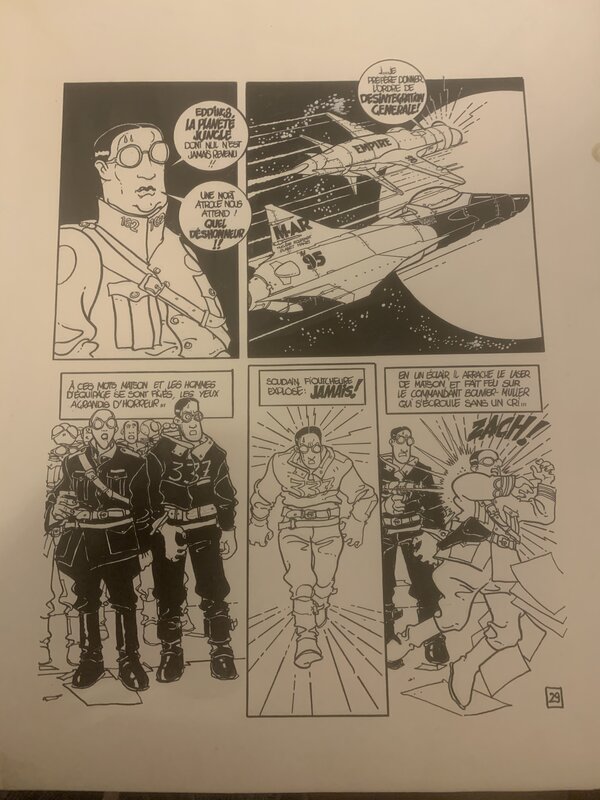 Serge clerc CAPITAINE FUTUR - Planche originale